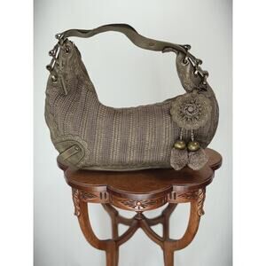 Lockheart Olive Green Leather Handbag Boho Satchel #0022